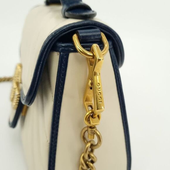 Gg Marmont Top Handle Mini Shoulder Bag - Picture 7 of 8